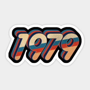 1979 - vintage retro 70s future b Sticker